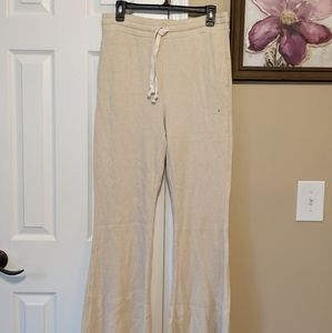 American Eagle waffle-knit thermal bell bottom pajama pants size Small